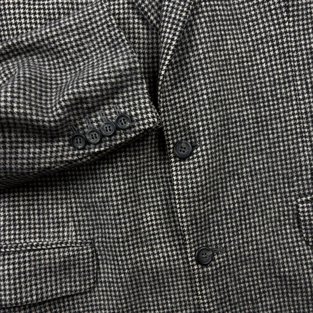 Vintage Brooks Brothers Blazer Mens 39 Regular Camel Hair Houndstooth Sport Coat